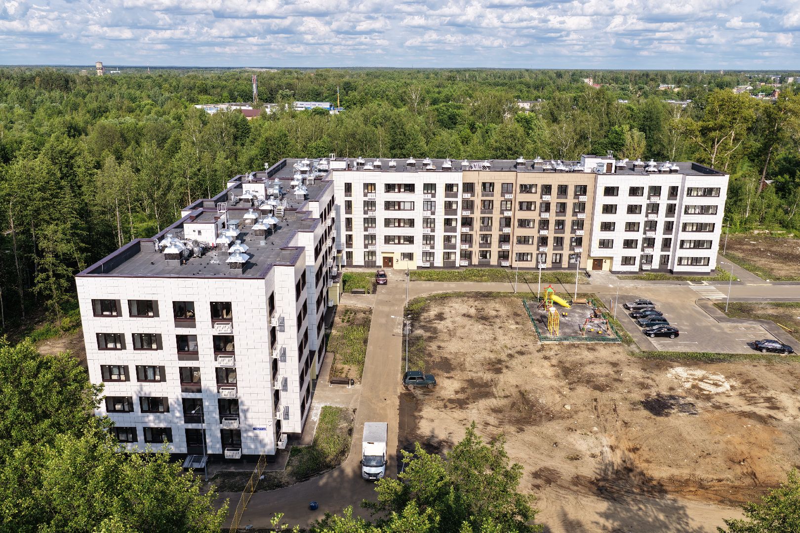 видео с коптера, дом для переселенцев в шатуре, переселение из аварийного жилья,