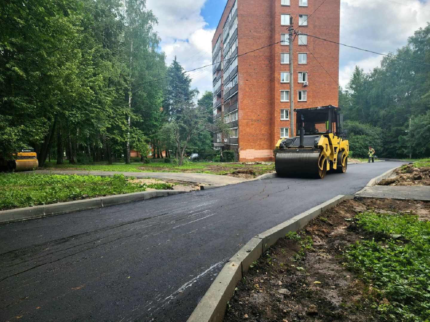 пущино, серпухов, благоустройсво,комплексное благоустройство двора,