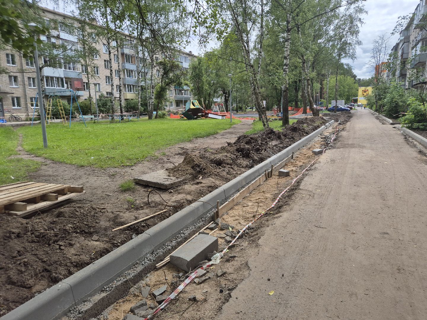 благоустройство, Дубна, новыедворы,