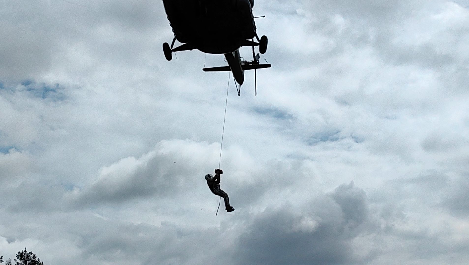 вертолет, космонавт, тренировка, подъем,