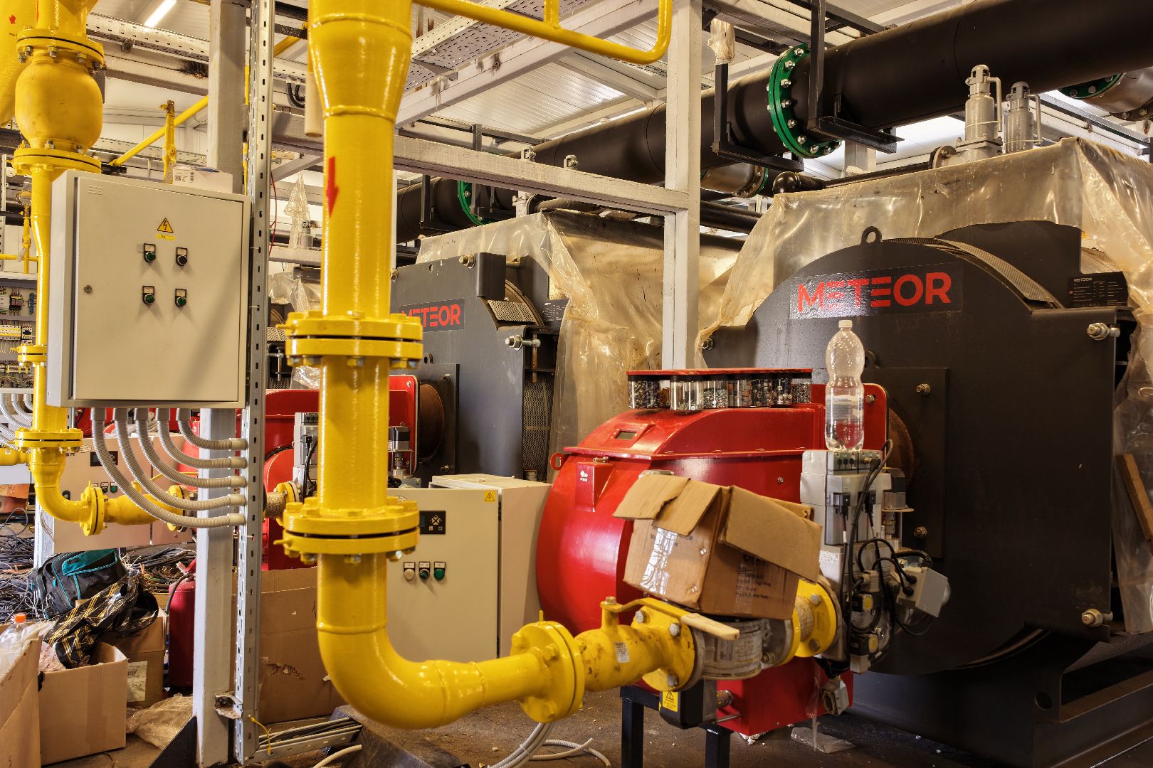 видео с коптера, котельная в шатуре,