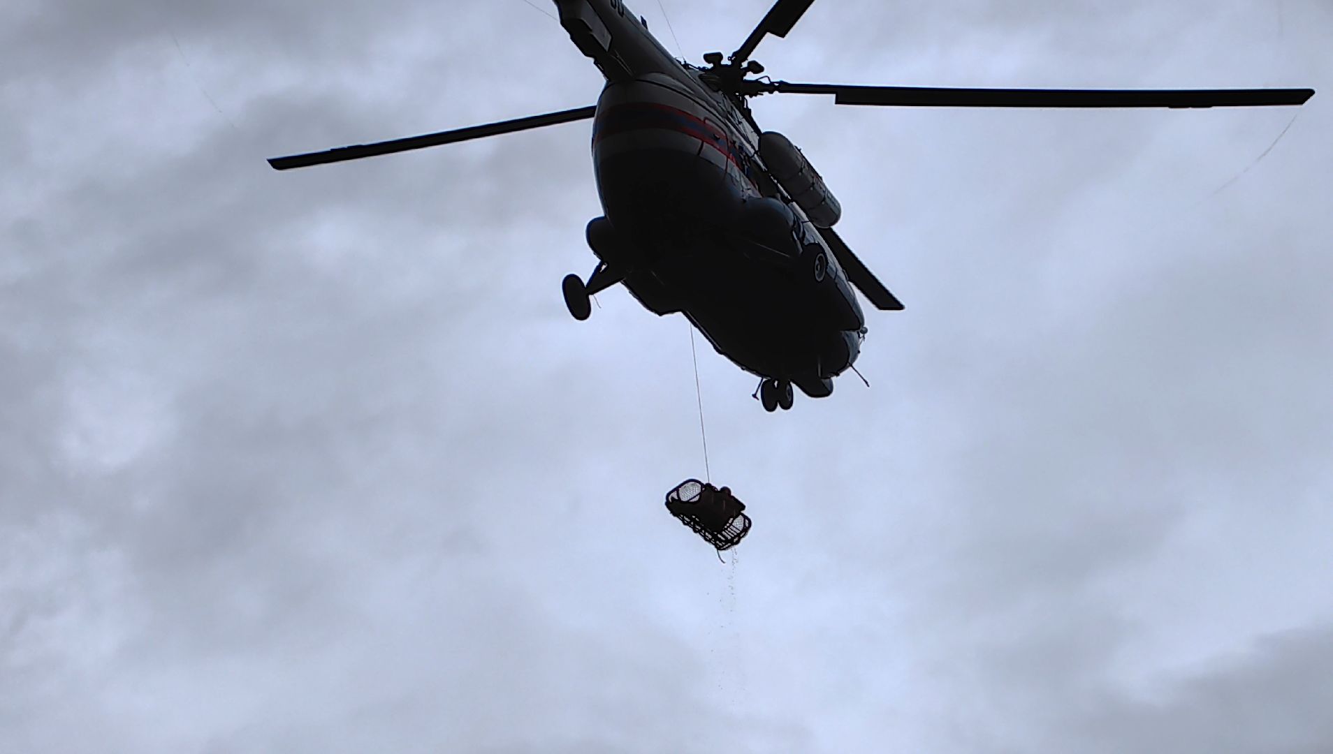 эвакуация,  вертолет, озеро, вода, космонавт, тренировка,