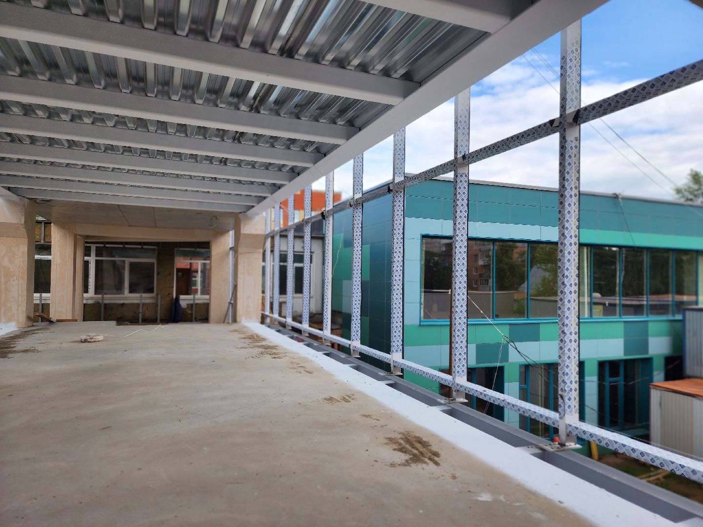 королёв, строительство пристройки на 400 мест, школа 1 в королеве ,