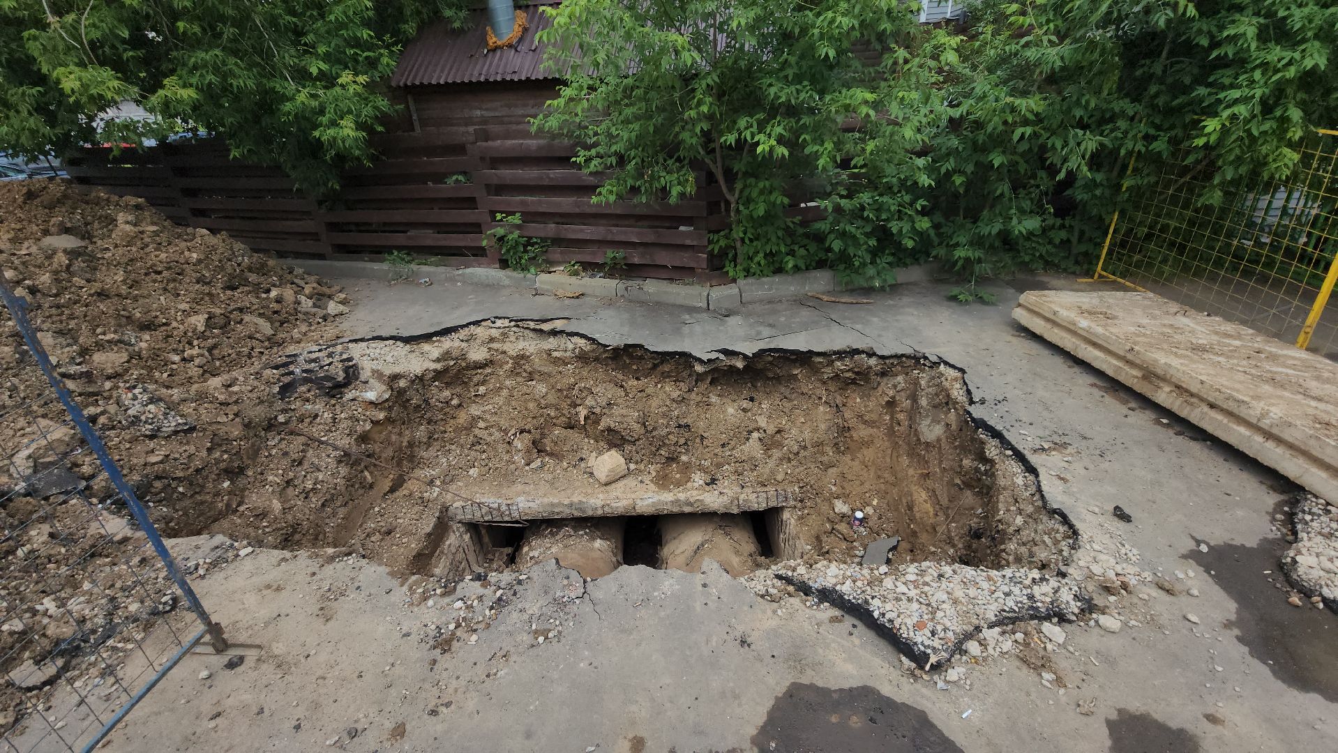 ремонт, трубы, теплотрасса,