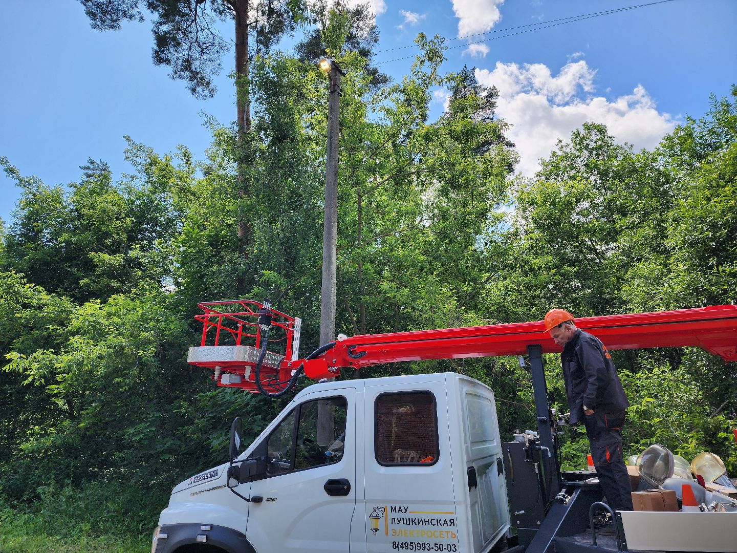 красноармейск, городской округ пушкинский, уличное освещение, светодиодные фонари,