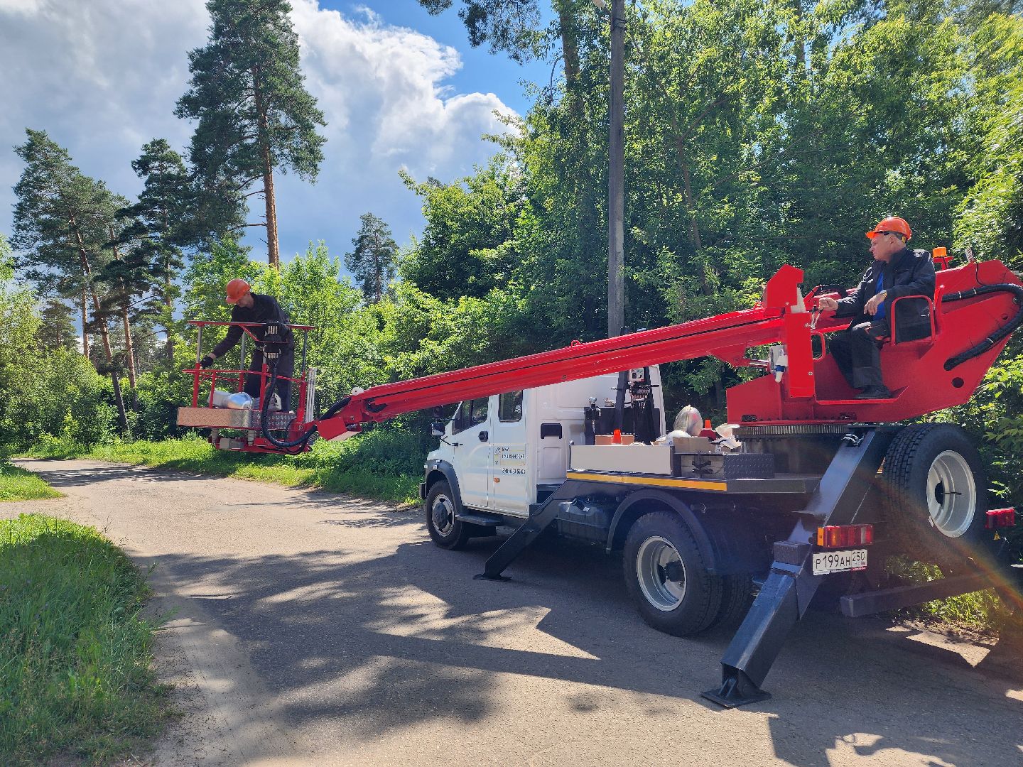 красноармейск, городской округ пушкинский, уличное освещение, светодиодные фонари,