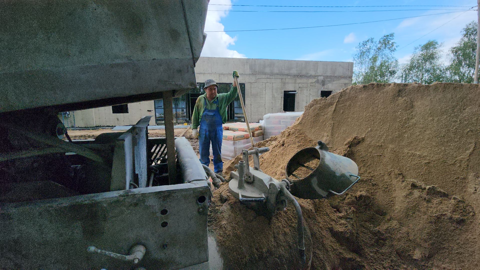 фок с бассейном, Лобня, Остекление ,Черновой пол,