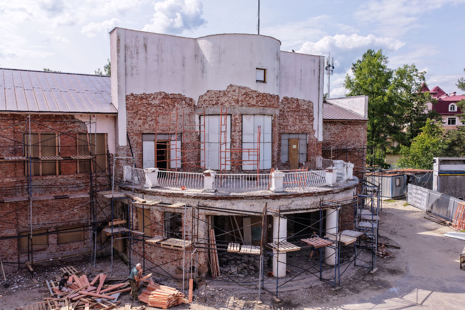 видео с коптера, дом культуры им Нариманова, дом культуры в шатуре,