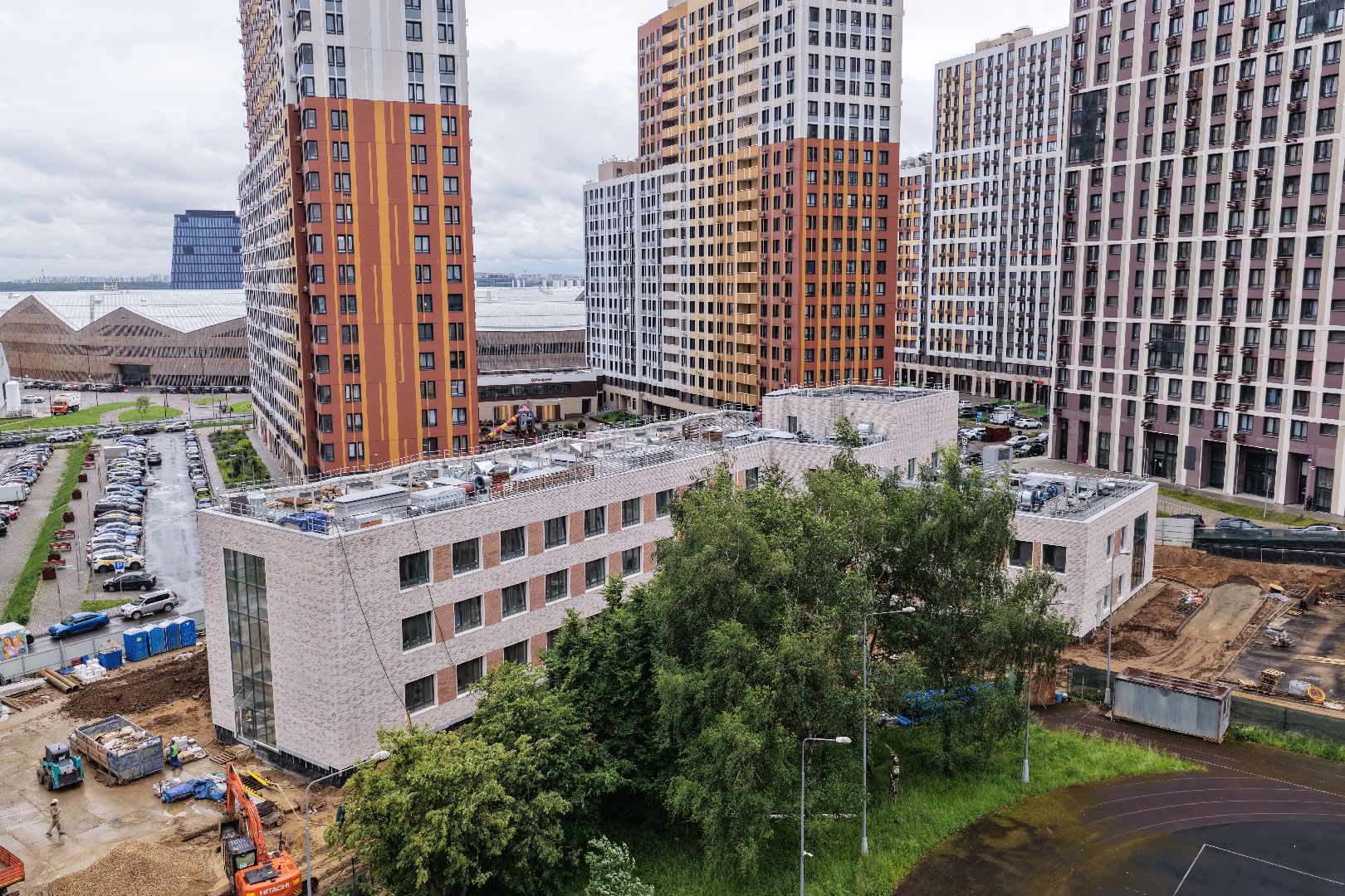 видео с коптера, детский сад в одинцове, детский сад в жк инновация,