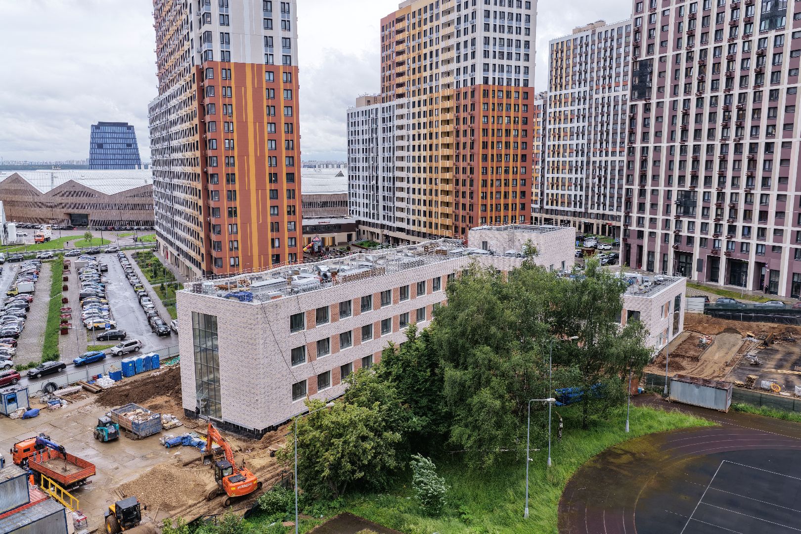 видео с коптера, детский сад в одинцове, детский сад в жк инновация,