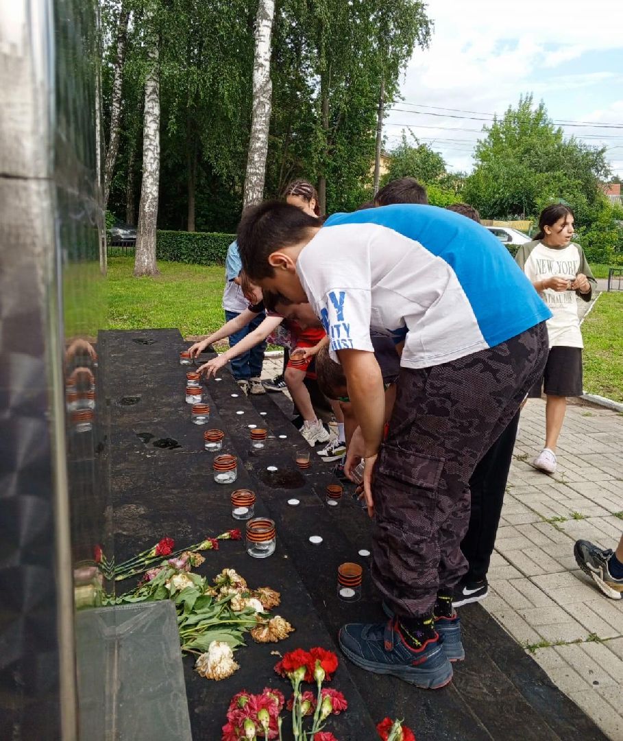 пушкинский округ, поселок, велопробег памяти, дом культуры,дети, велосипедисты,герои вов,дань памяти,памятник вов,минута молчания,вертикалки,