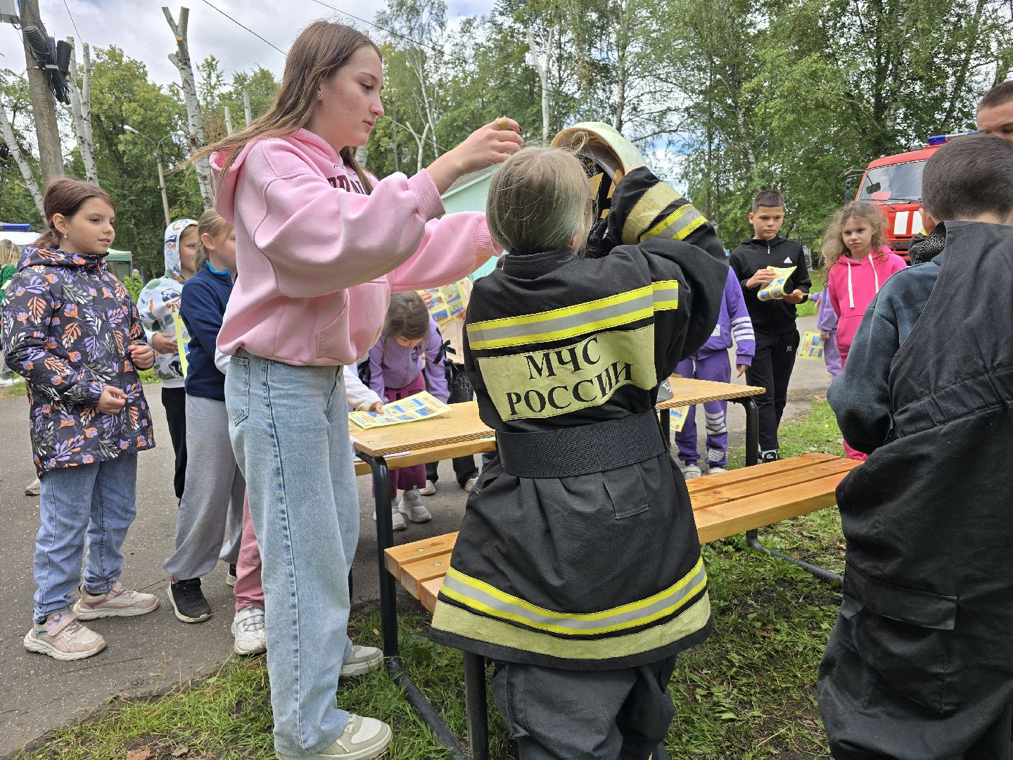 Коломна, мчс, День пожарной безопасности , детский лагерь,