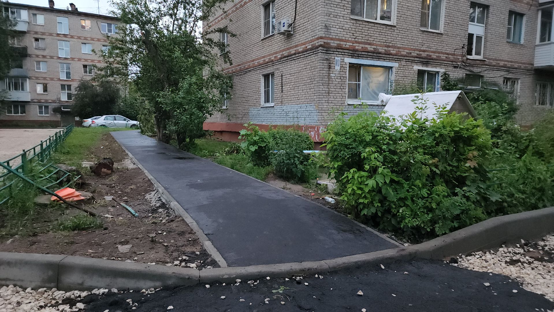 укладка асфальта, благоустройство дворов, Лобня ,