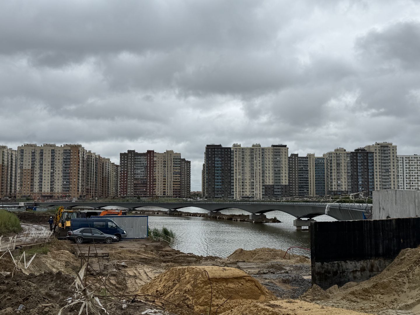 люберцы, строительство, парк Дружба, мост,