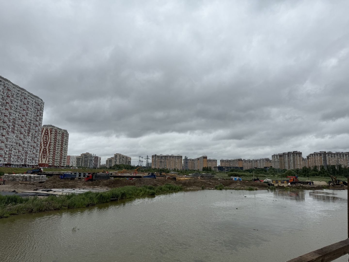 люберцы, строительство, парк Дружба, мост,