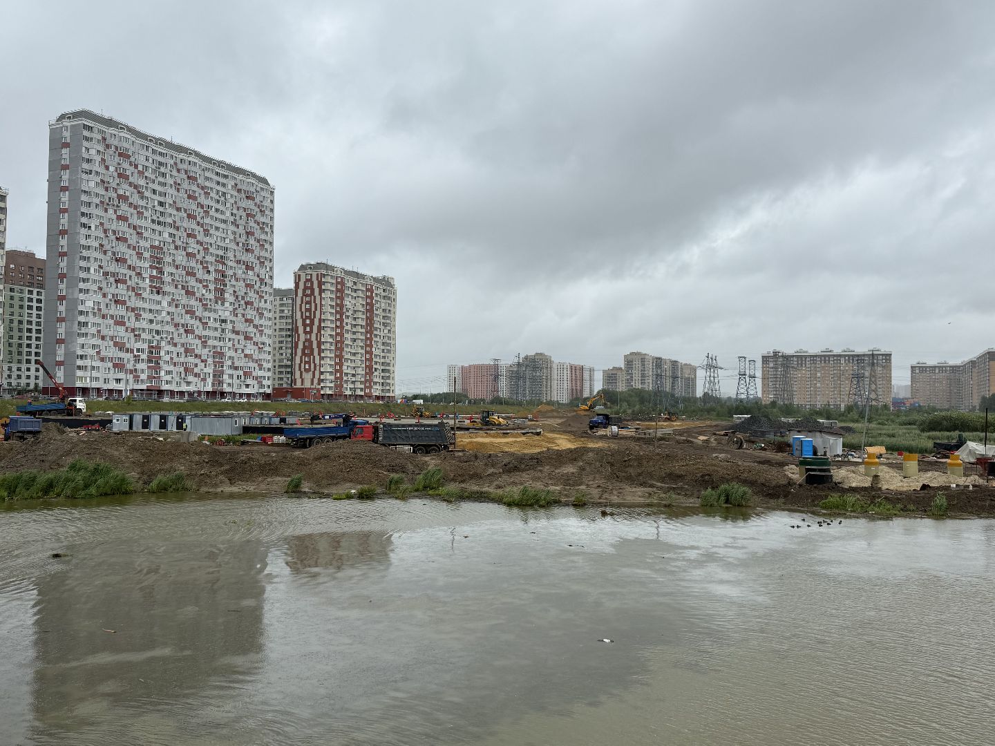 люберцы, строительство, парк Дружба, мост,