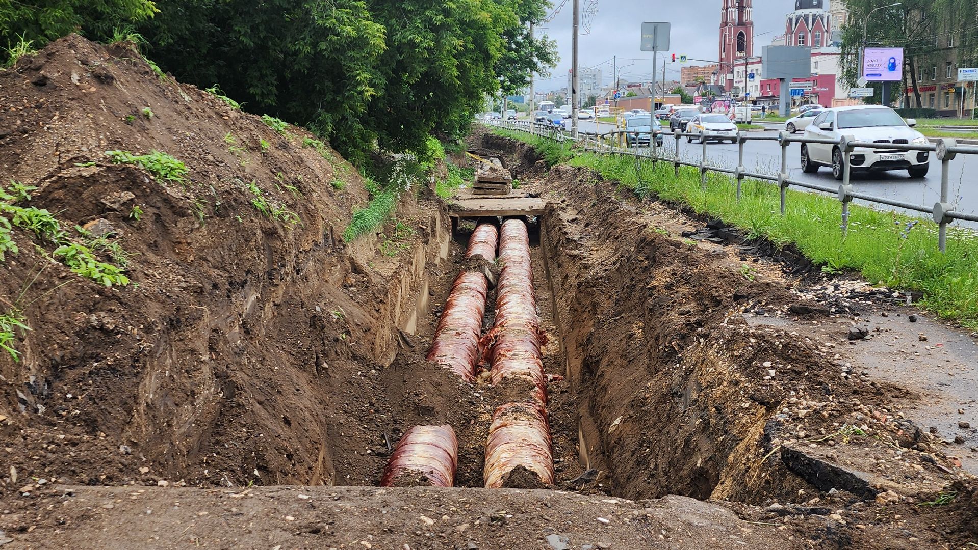замена трубопровода, щёлково, Новые трубы,