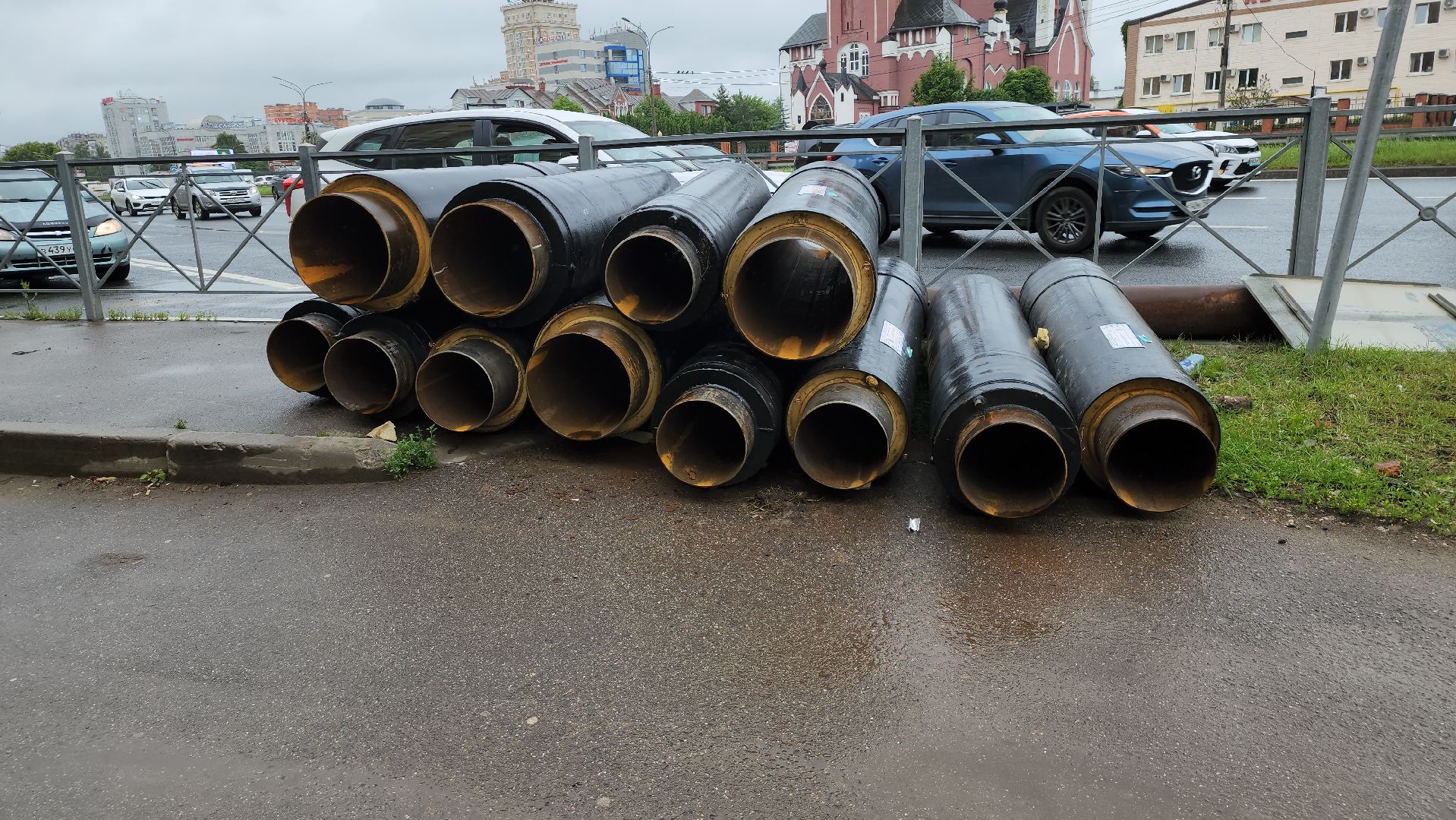 замена трубопровода, щёлково, Новые трубы,