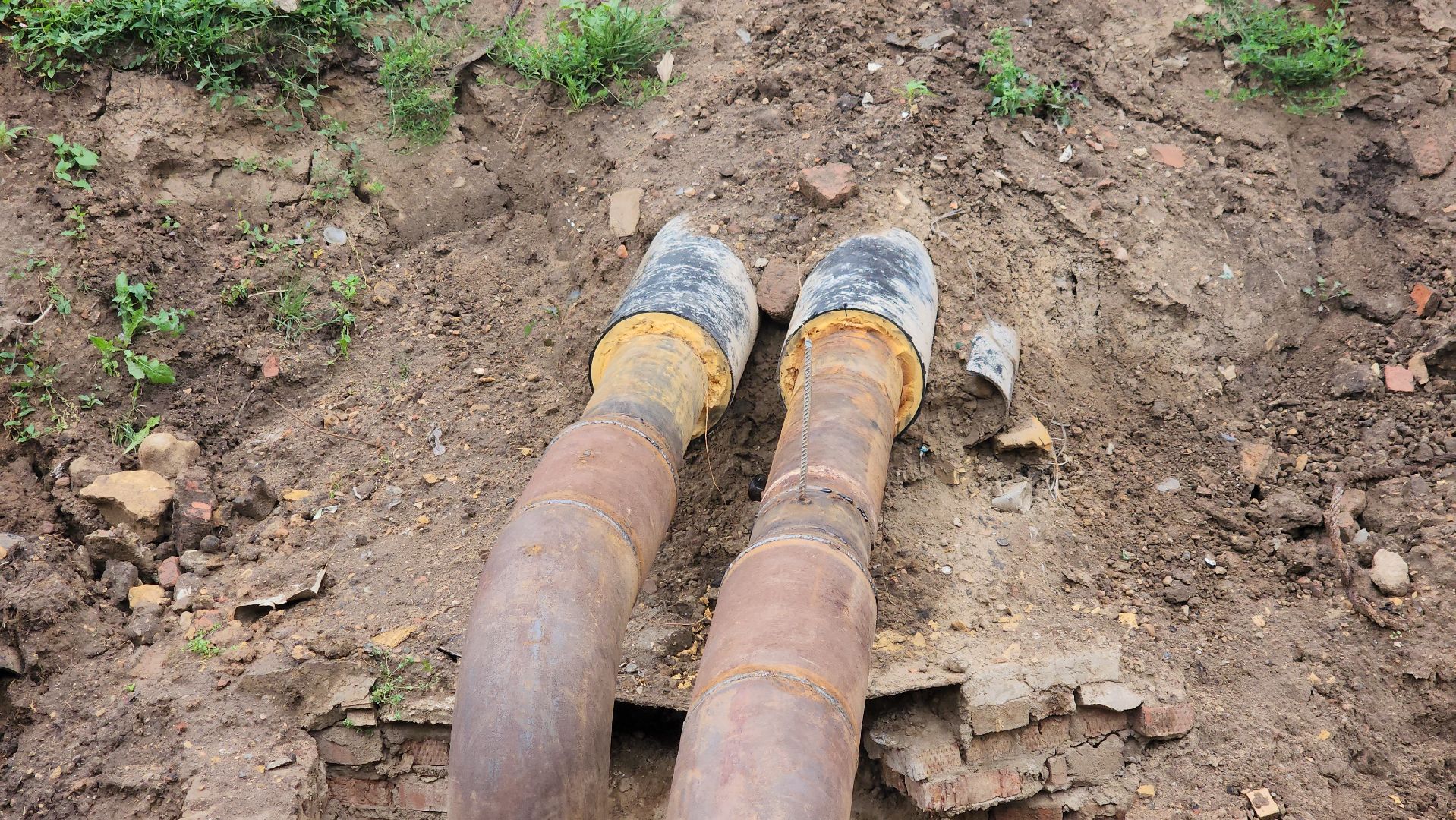 замена трубопровода, щёлково, Новые трубы,