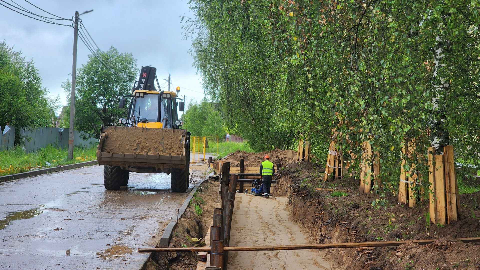 волоколамск, сычево, ремонт теплосетей,