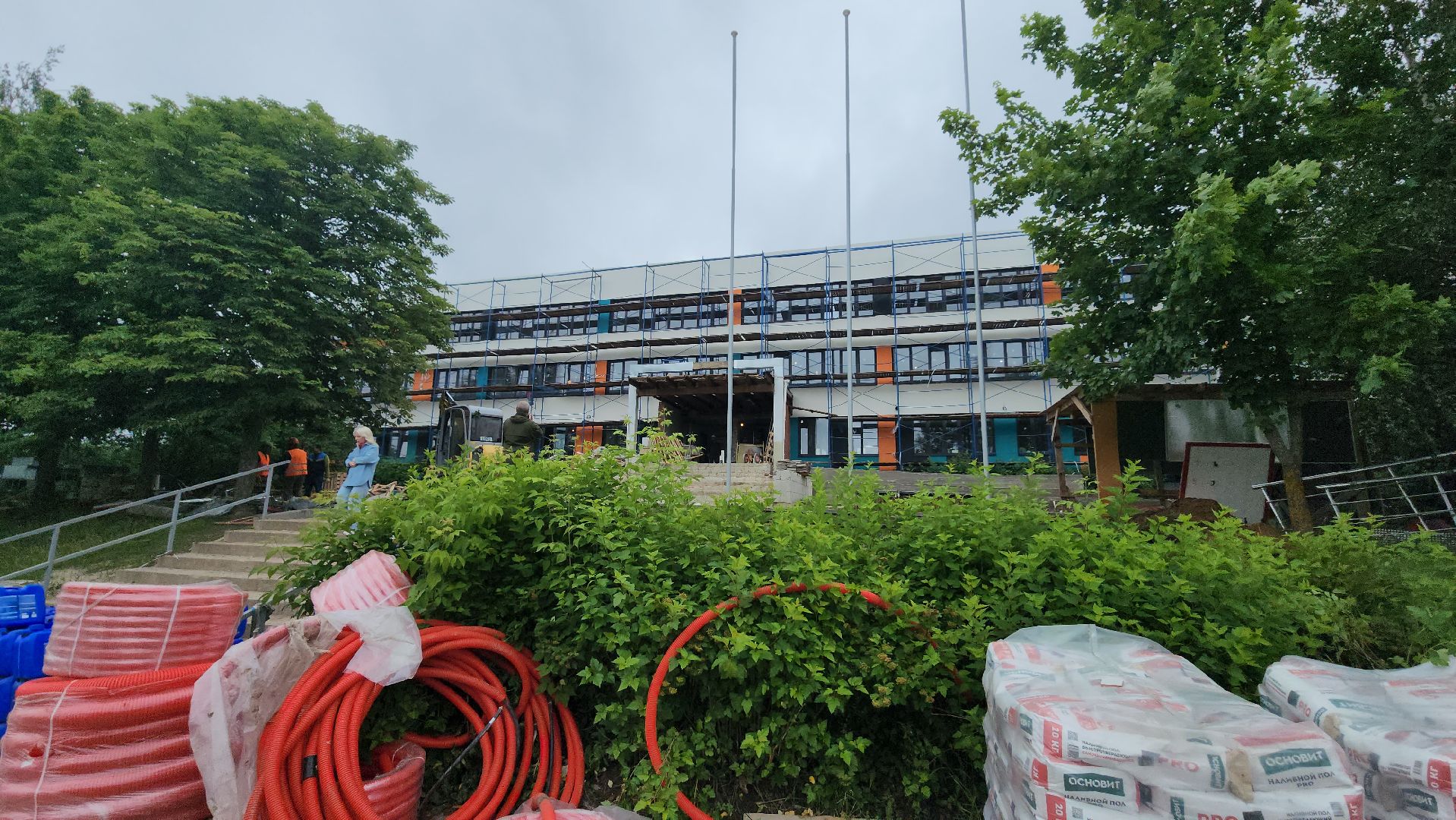 серпухов, улица луначарского, школа 2, капитальный ремонт школ,