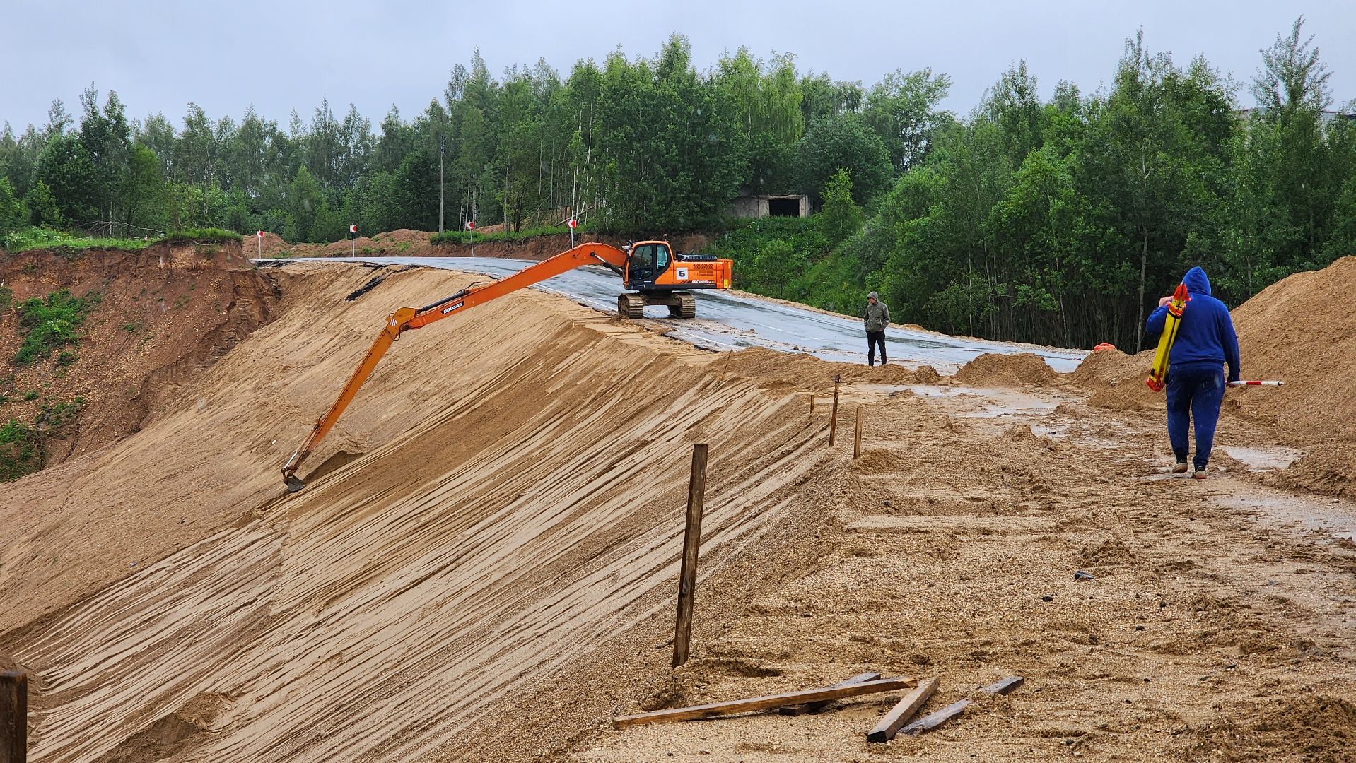 Руза, Тучково, строительство объездной дороги, дороги подмосковья,