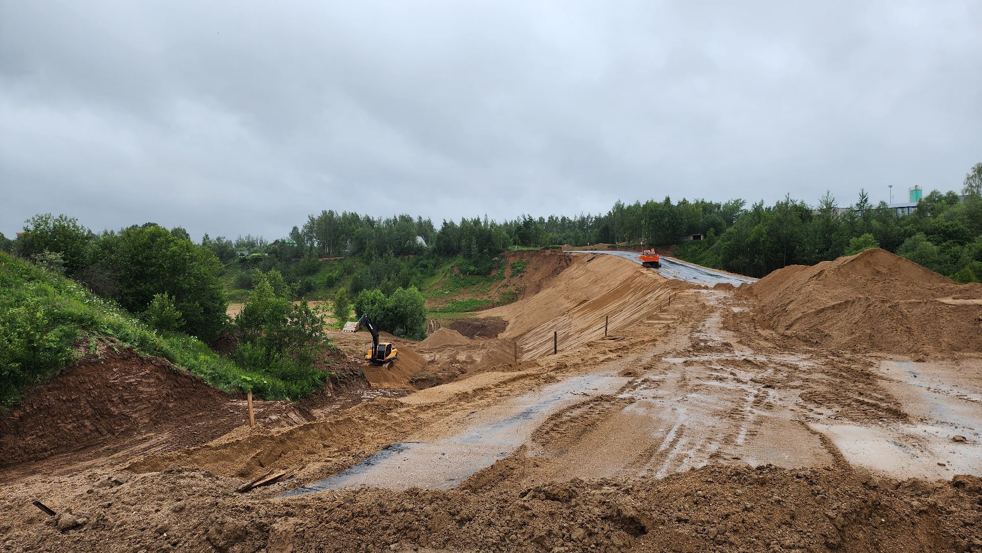 Руза, Тучково, строительство объездной дороги, дороги подмосковья,