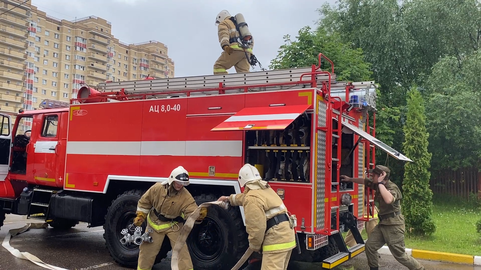 пожарная команда, власиха школа перспектива, летний лагерь , школьный летний лагерь, пожарный расчет,огнеборцы власихи,