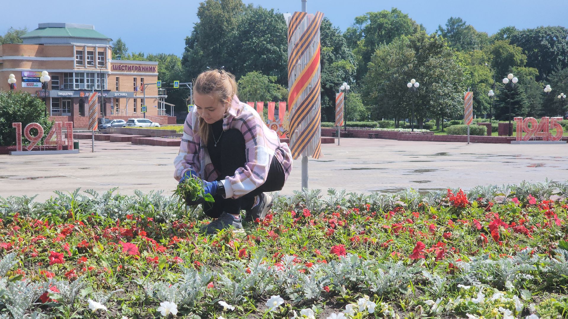 клумбы, цветы, орехово-зуевский округ, благоустройство 2025,