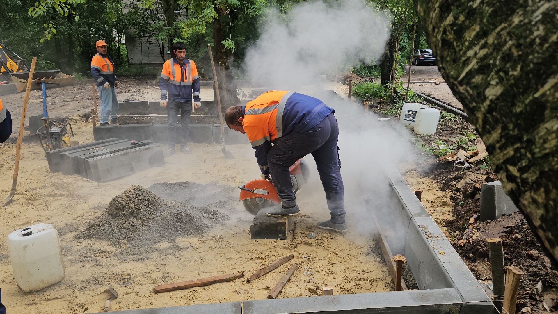 благоустройство, двор, жуковский,