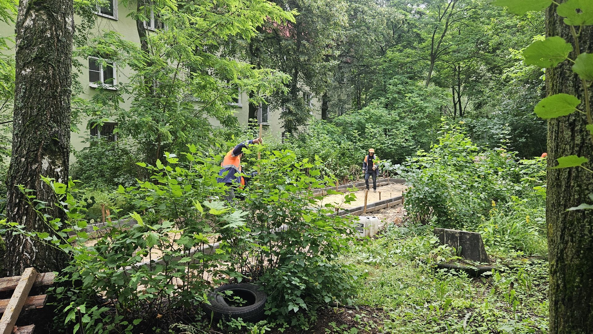 благоустройство, двор, жуковский,