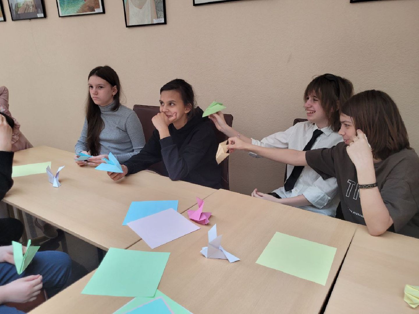 дети, день победы, дши, видное, оригами