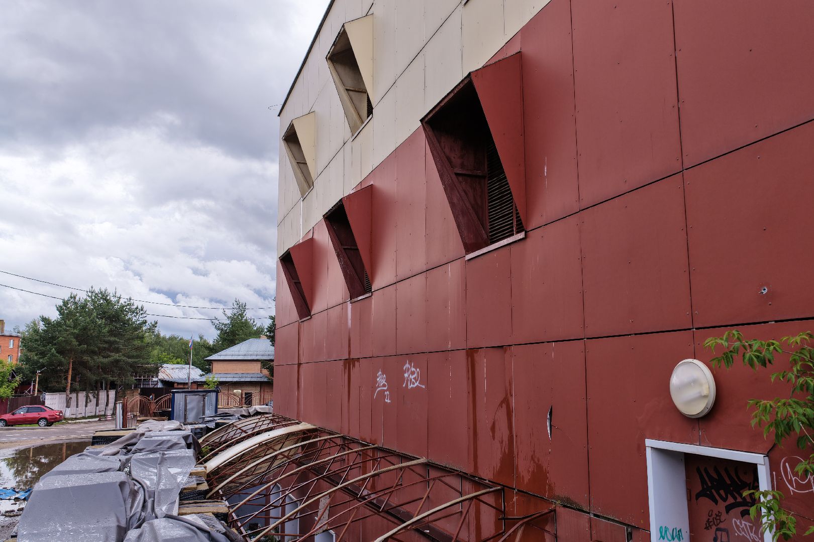 видео с коптера, академия дзюдо в Звенигороде,