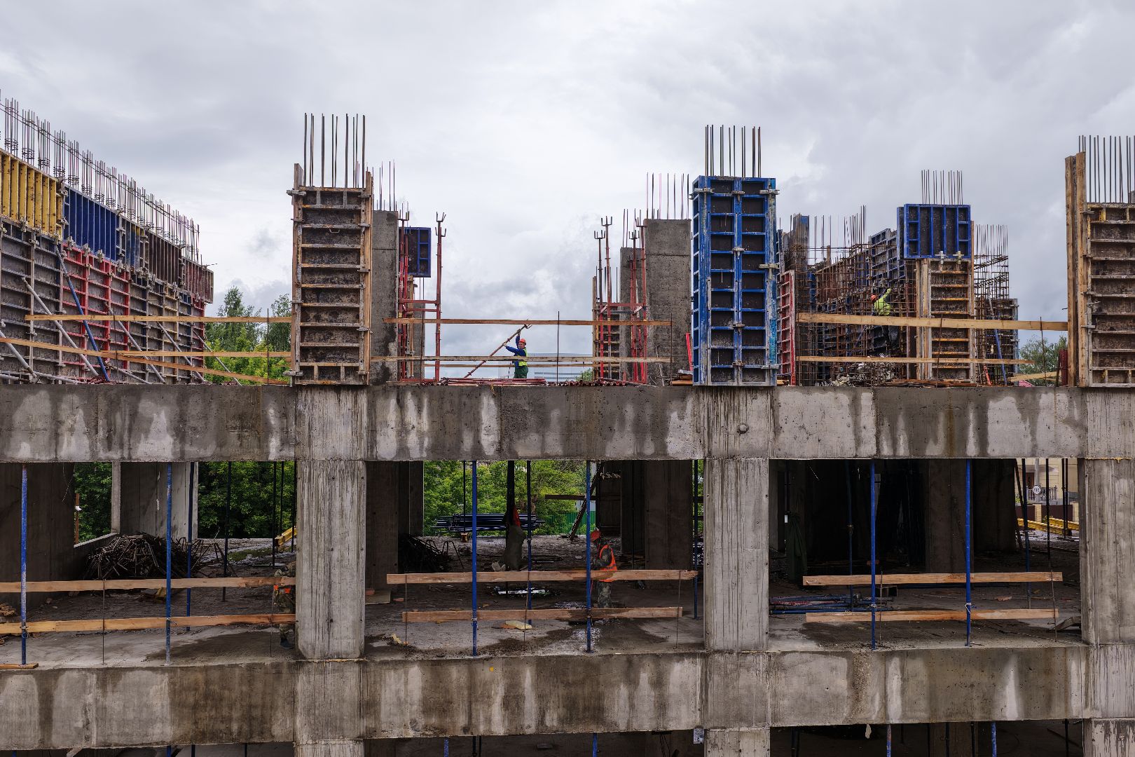 видео с коптера, поликлиника в одинцове, поликлиника в ЖК Гусарская баллада,