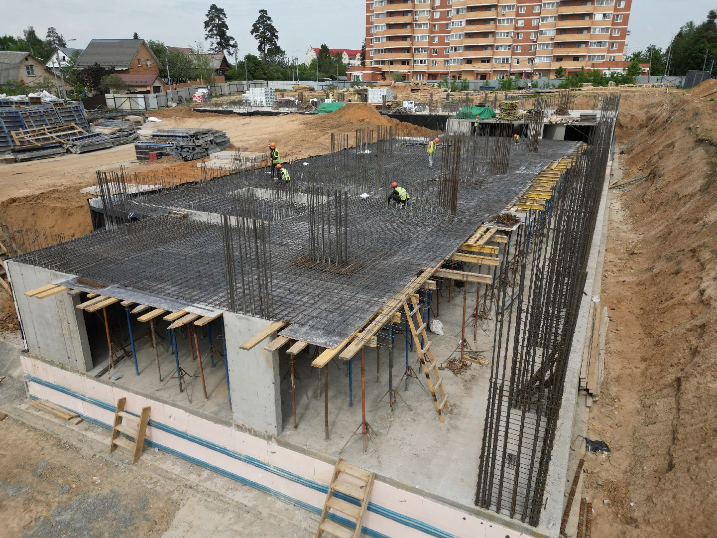 видео с коптера, дом в поварово, переселение из аварийного жилья,  дом для переселенцев солнечногорск,