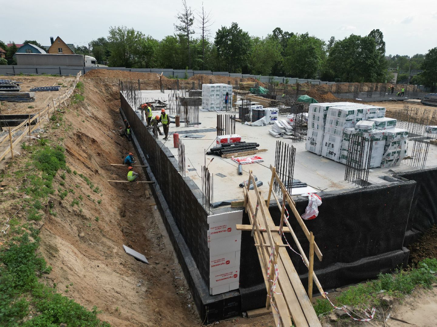 видео с коптера, дом в поварово, переселение из аварийного жилья,  дом для переселенцев солнечногорск,