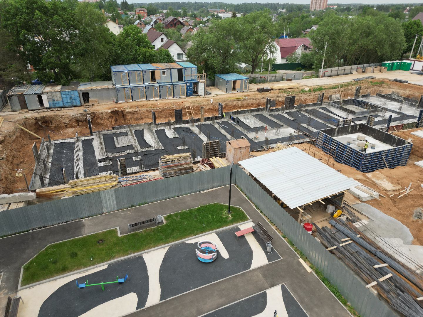 видео с коптера, дом для переселенцев солнечногорск, переселение из аварийного жилья,