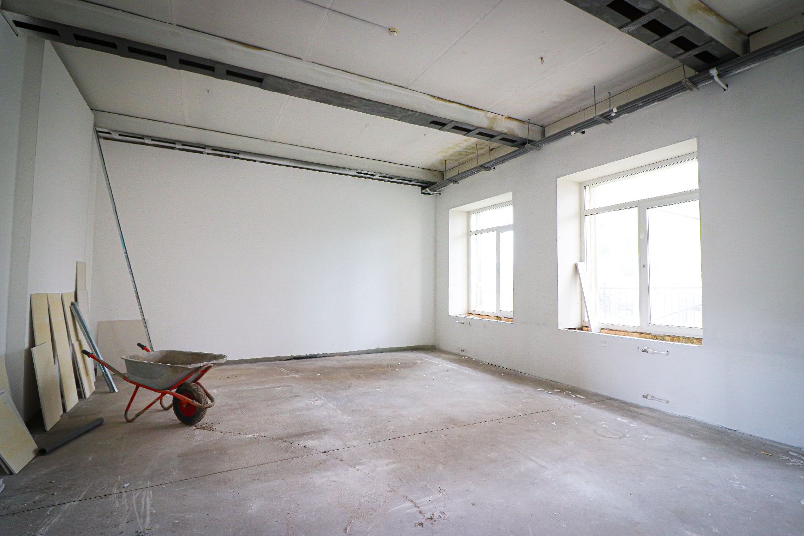 клин, строительство, ремонт школы,