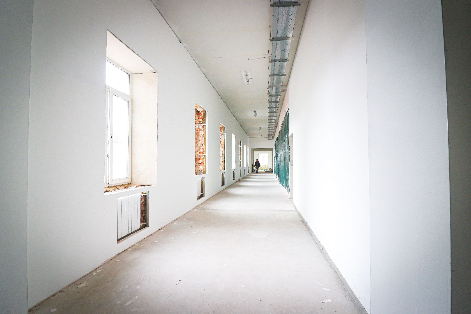 клин, строительство, ремонт школы,