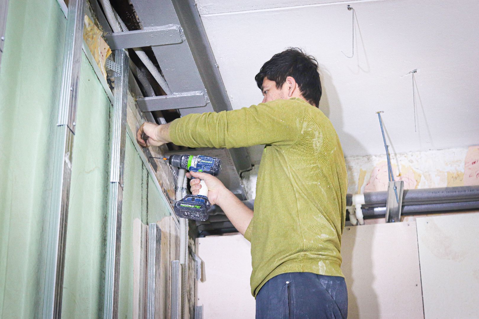 клин, строительство, ремонт школы,