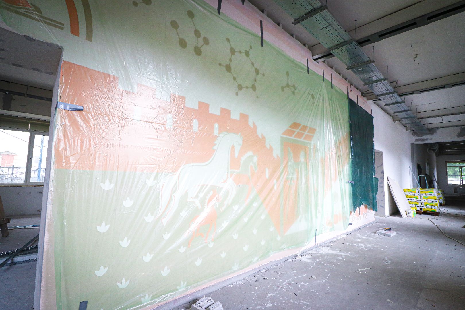 клин, строительство, ремонт школы,