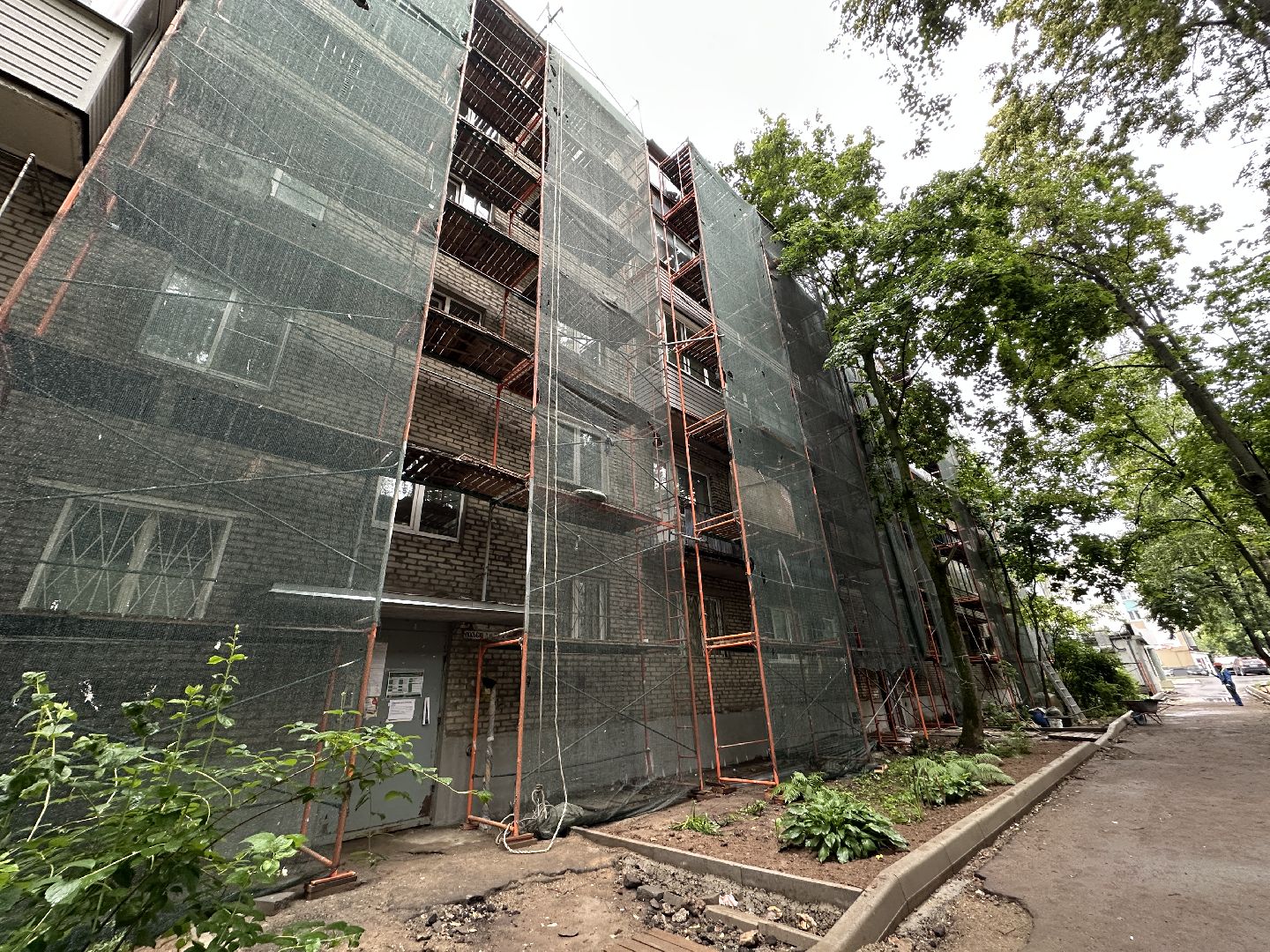 капитальный  ремонт, пушкино,  фасад дома, кровельные работы,