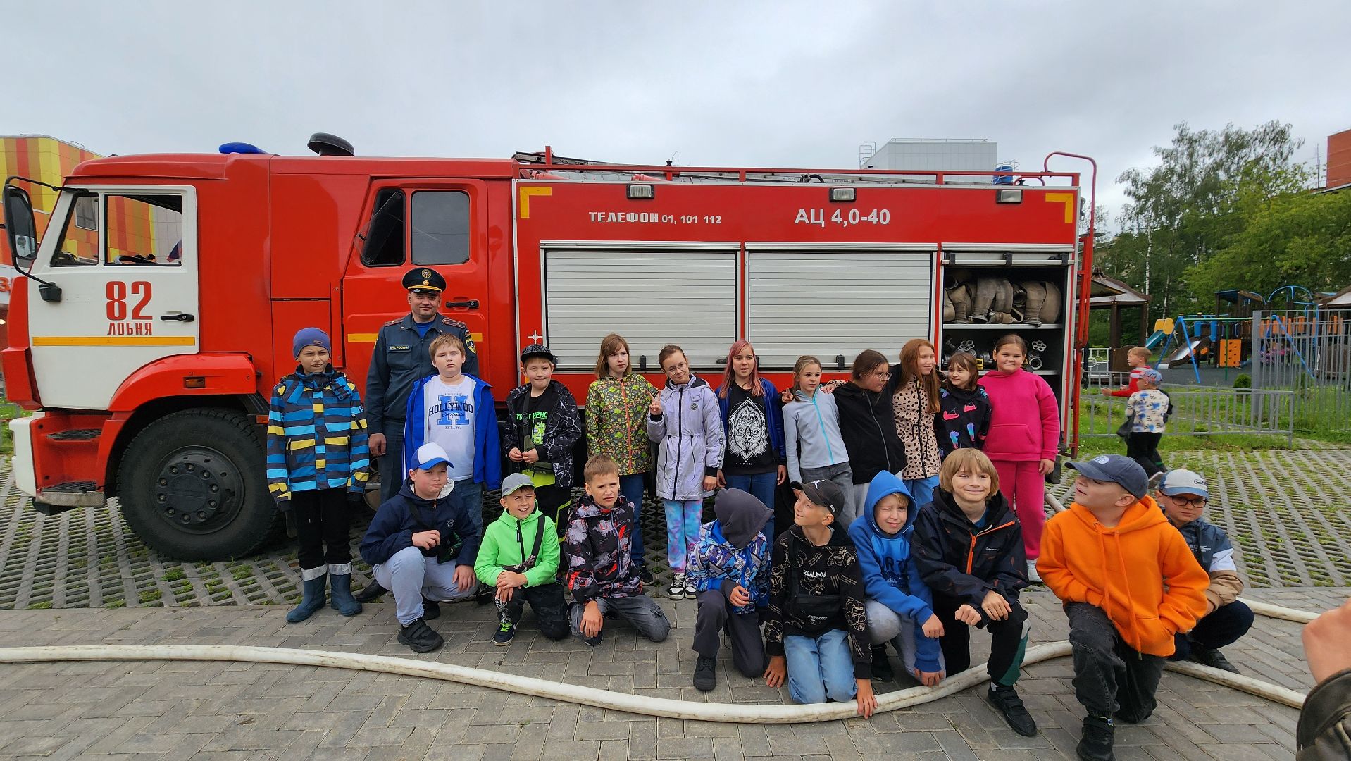 Мастер-класс от пожарных,  Пожарные , Лобня, школьный летний лагерь,пожарная служба,