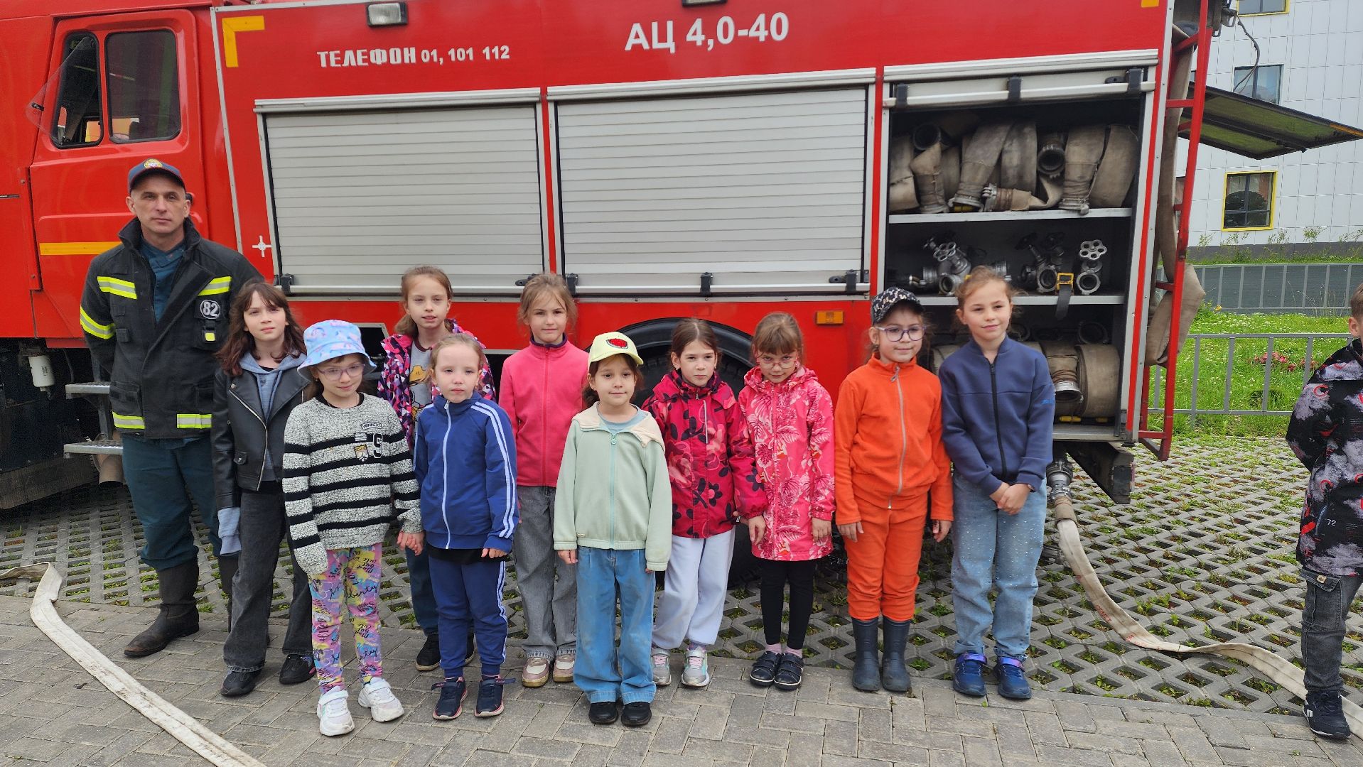 Мастер-класс от пожарных,  Пожарные , Лобня, школьный летний лагерь,пожарная служба,