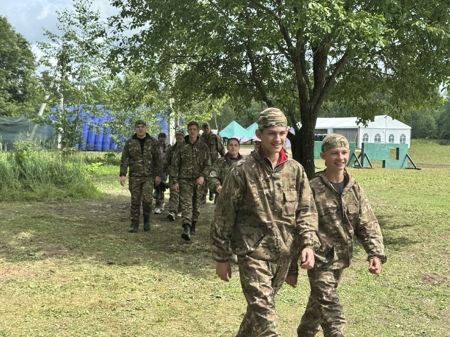 военно -патриотическая игра, лагерь, дети,