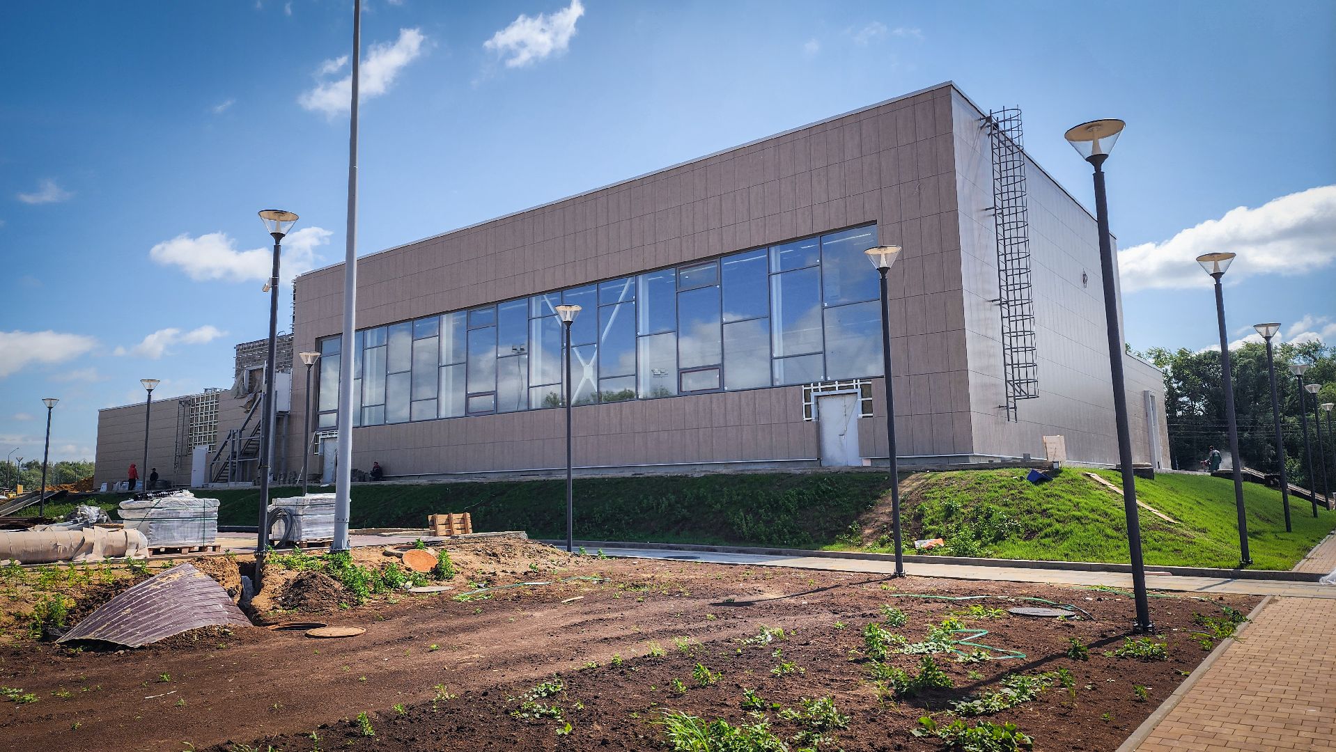 бронницы, физкультурно-оздоровительный комплекс, строительство физкультурно-оздоровительного комплекса , новый спортивный комплекс в бронницах,