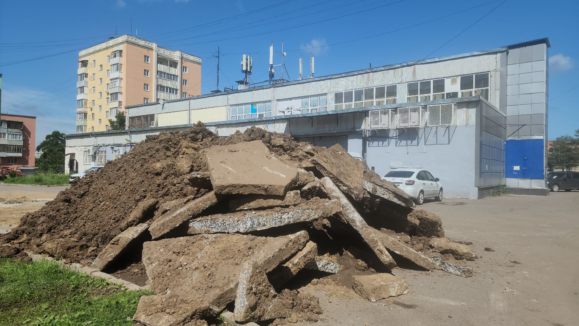 кашира, детская  площадка, игровой комплекс, благоустройство, земляные работы, бортовой камень, фундамент,