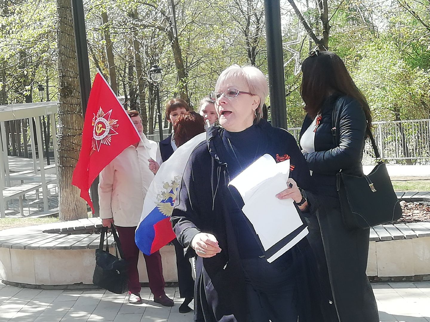 Звенигород, День Победы, акция, Читаем письма с фронта, ветераны, городской парк Звенигорода, городская библиотека Звенигорода