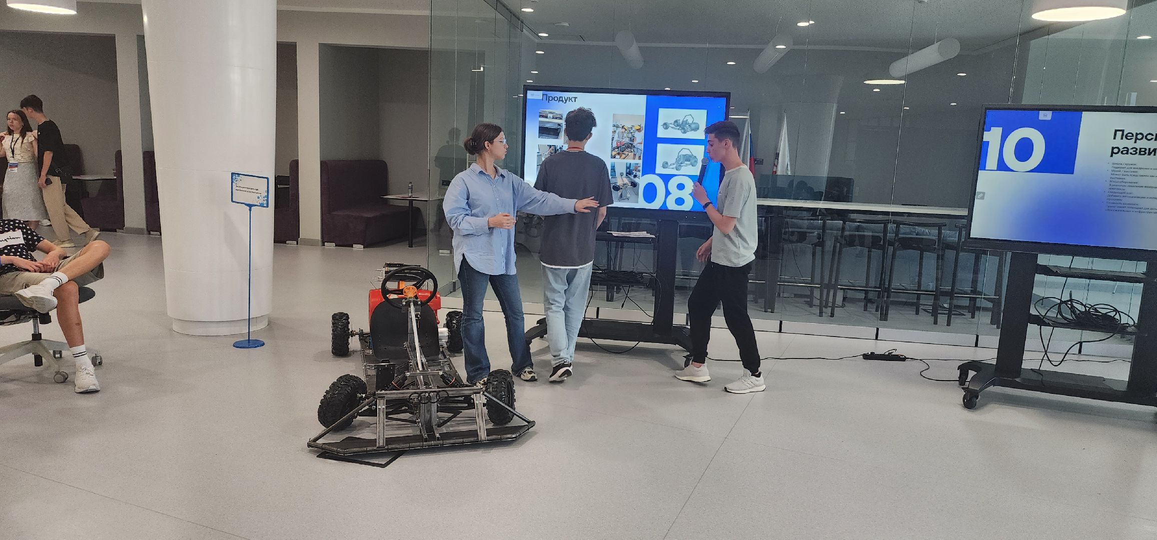 долгопрудный, технопарк физтех-лицея, проектная смена, юные инженеры, зарубежные гости, карт, автомобили на водороде,