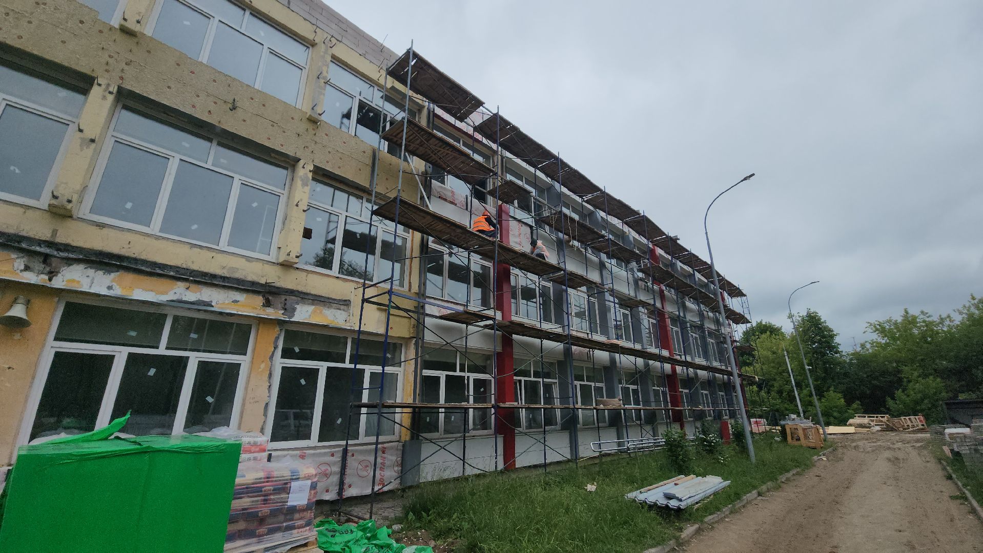 серпухов, школа 17, капитальный ремонт школы, улица джона рида,
